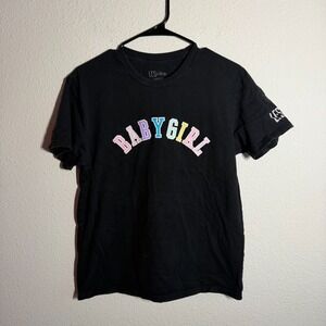 LES Do Makeup T Shirt Womens Black Graphic Print Baby Girl Cotton Casual Wear